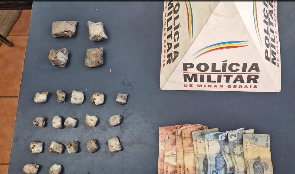 Polícia Militar prende dois homens com drogas e dinheiro em Poços de Caldas