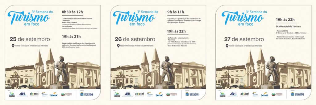 Prefeitura Municipal promove a 3ª Semana do Turismo em Foco em Guaxupé