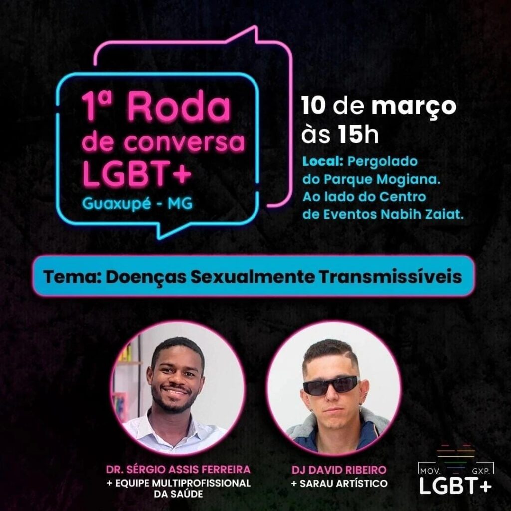 Movimento LGBT+ de Guaxupé realiza 1ª Roda de Conversa, dia 10 de março