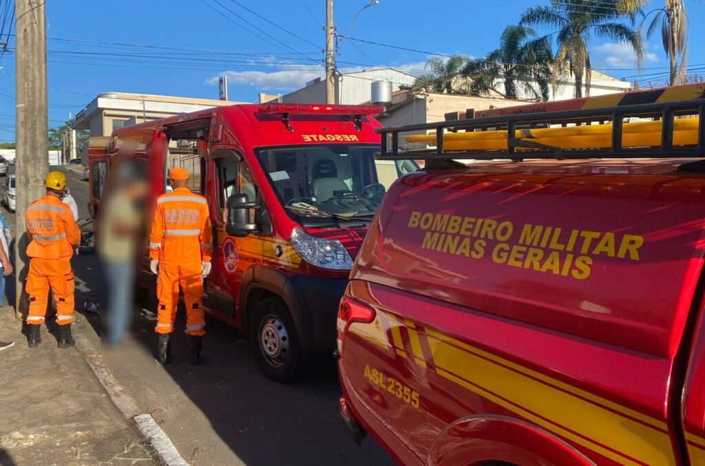 Motociclista fica ferido durante um acidente em Alfenas
