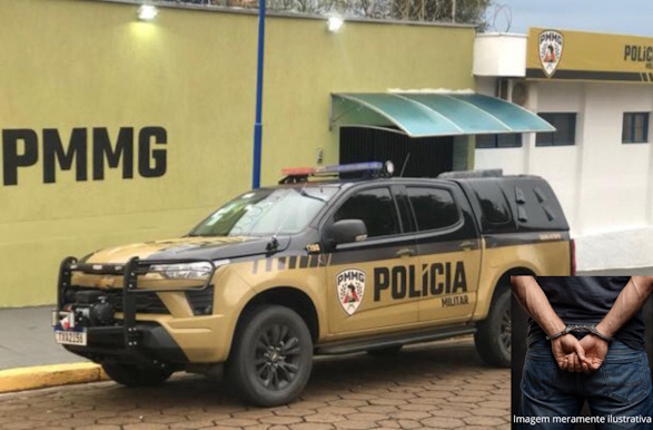 Foragido da Justiça é preso pela Polícia Militar após tentar fugir no centro de Guaranésia