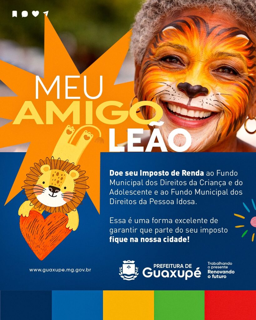 Guaxupé incentiva destinação do Imposto de Renda para fundos da criança e do idoso