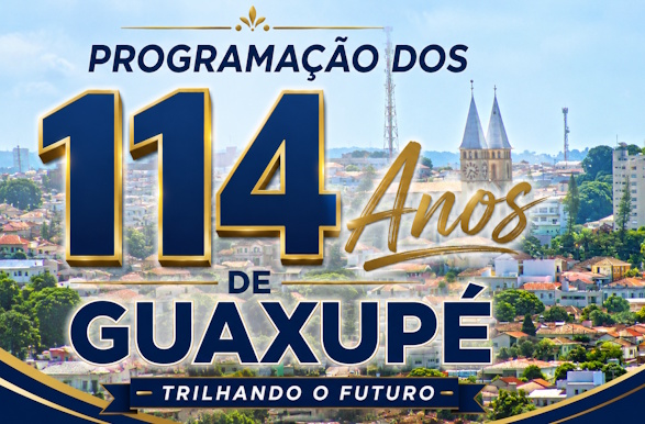 Guaxupé comemora 114 anos com desfile cívico, paraquedismo e shows nesta segunda-feira