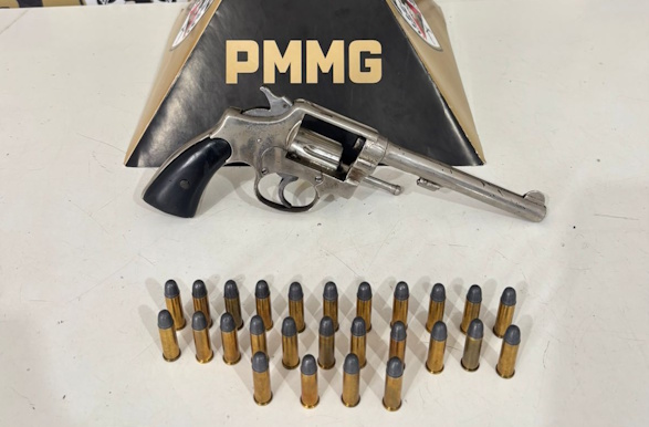 Tático Móvel de Guaxupé prende homem com revólver e munições na MG-491