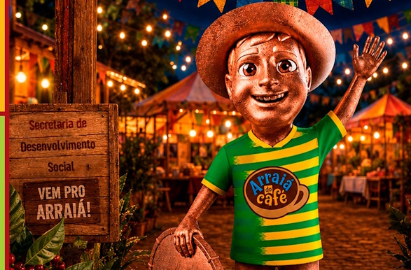 Arraiá do Café 2026 promete movimentar Guaxupé com música, gastronomia e transmissão dos jogos do Brasil