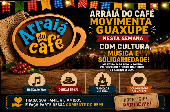 Arraiá do Café movimenta Guaxupé nesta semana com cultura, música e solidariedade