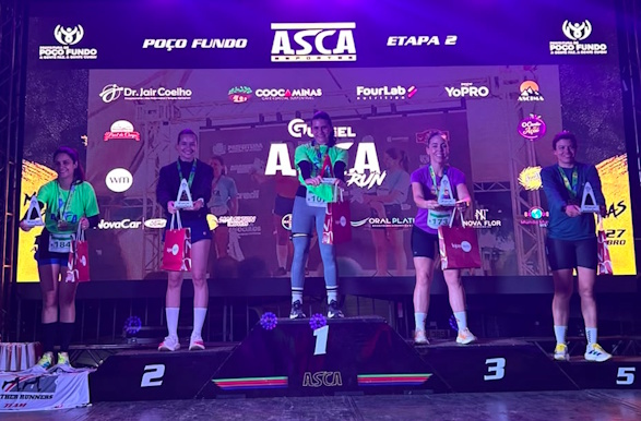 Guaxupeana Ana Júlia é vice-campeã geral na corrida de 5 km da ASCA RUN em Poço Fundo