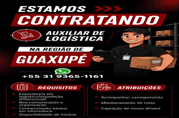 Empresa de Guaxupé contrata Auxiliar de Logística