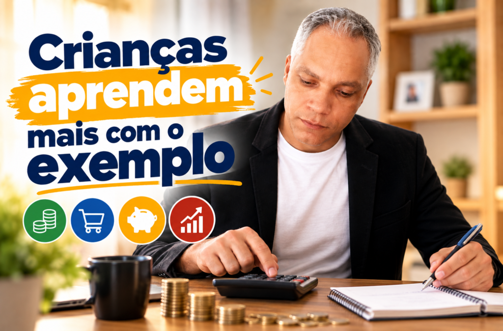 EDUCADOR FINANCEIRO: Crianças aprendem mais com o exemplo